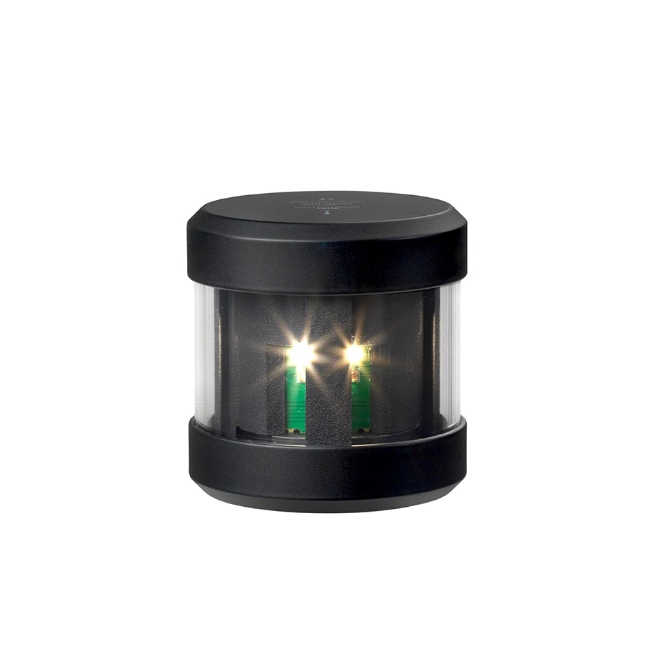 Tri-colour LED light with anchor LED lights 2nm, black