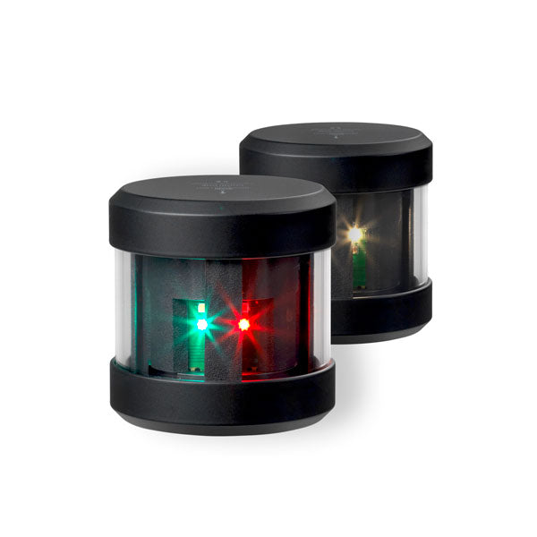 Tri-colour LED light with anchor LED lights 2nm, black